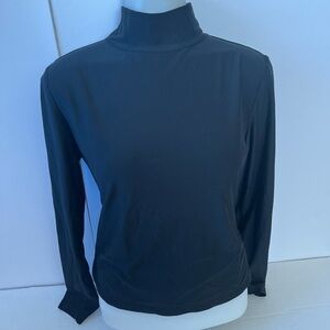 Wild Fable Black Long Sleeve Turtleneck Top